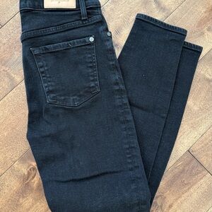 7 For All Mankind Women's Black Skinny Jeans